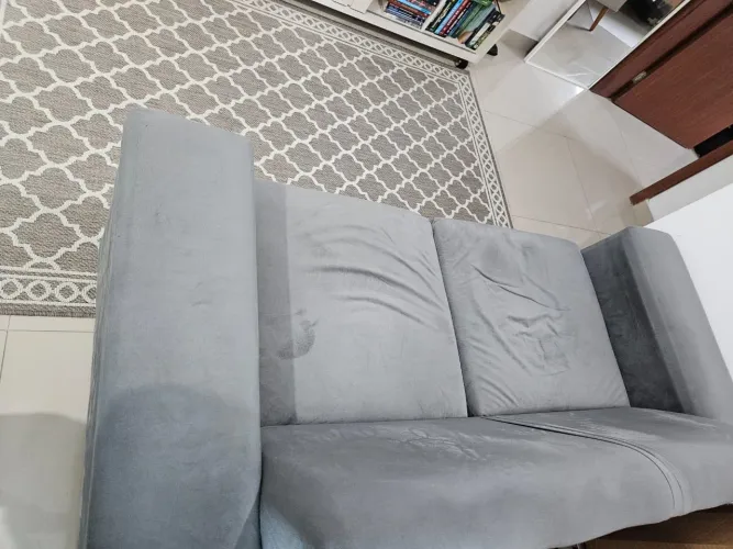 Sofá dois lugares cinza
