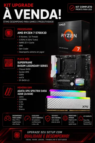 Kit Ryzen 7 5700x3d