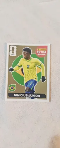 Figurinha dourada rara Vinícius Júnior