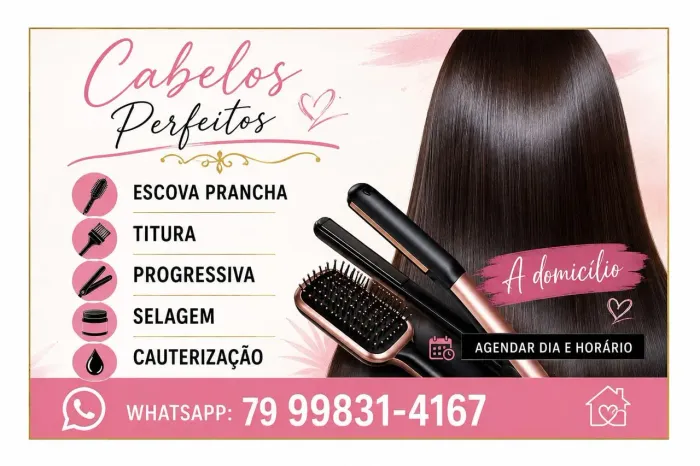 Trabalho com serviços de cabelo
