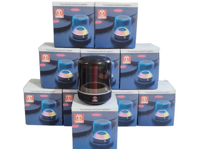 Caixa de Som Bluetooth OTTO - LED RGB 360° - Nova na Caixa