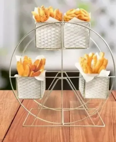 6 (seis) Rodas gigante para mesa de servir porções