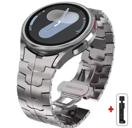 Pulseira Aço Inox Premium Galaxy Watch 7/6/5/4 44mm e Ultra