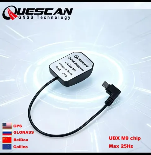 Geely, Receptor GNSS Externo USB C GLONASS Galileo BeiDou UBX M9