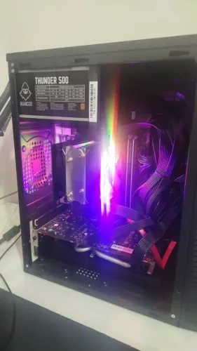 Kit PC Gamer: Processador Xeon, placa- mãe H61, 16GB Ram, Cooler RGB Revenger, RX 580