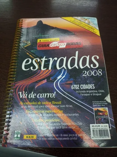 Livro Guia 4 rodas estrada 2008