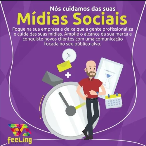 Mídias sociais, design digital, logotipo e outros