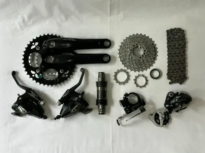 Kit Grupo 7 Peças Shimano Alivio M410 24v USADO