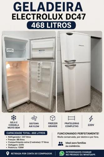Geladeira Eletrolux grande+ brinde