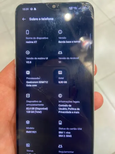 VENDO CELULAR REALME XT 128GB/8 Gb ram
