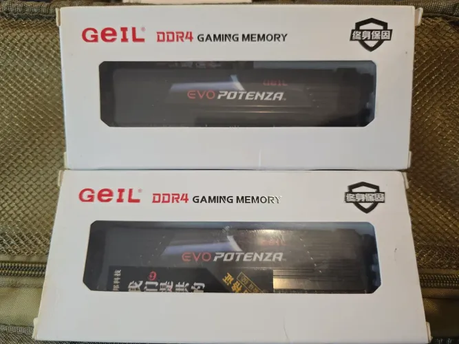 Memórias NOVAS DDR4 32GB (16GBx2 módulos) 3200Mhz GEIL EVO Potenza