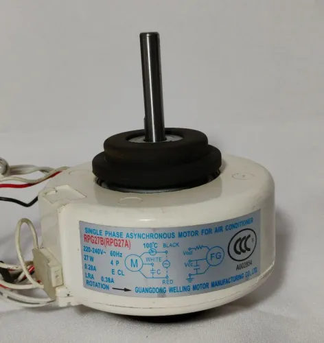 MOTOR VENTILADOR EVAPORADORA MOD RPG12A/RPG27A DE 13/18000BTU  SPRINGER, MIDEA, CARRIER.