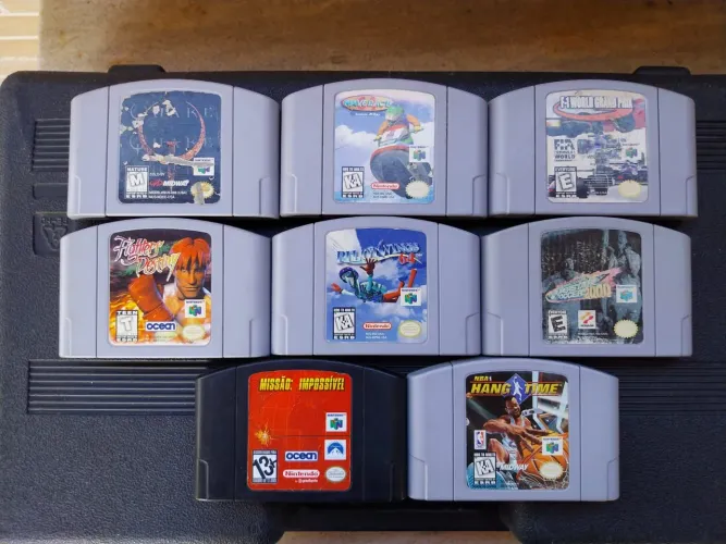 8 jogos N64 originais