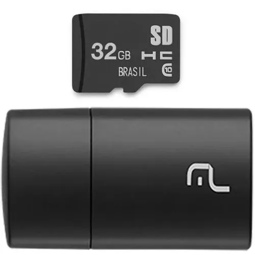 Cartão de memória 32GB micro SD Classe 10 com Leitor USB MC163 Multi -
