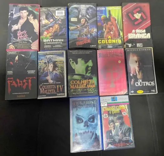 Fita VHS vídeo cassete consulte valores e disponibilidade