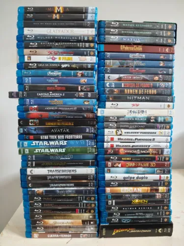Coleção 75 títulos Blu-rays 