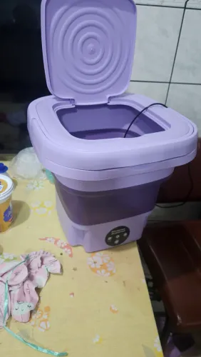 Mini lava roupas dobrável