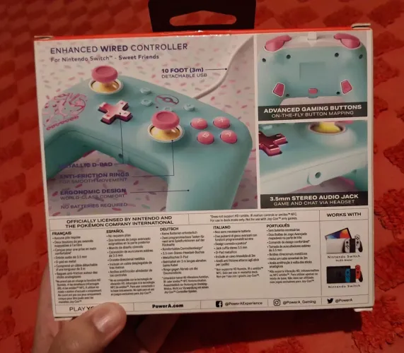 Controle com Fio, Nintendo Switch edição Pokemon