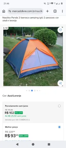 Barraca de camping panda 2