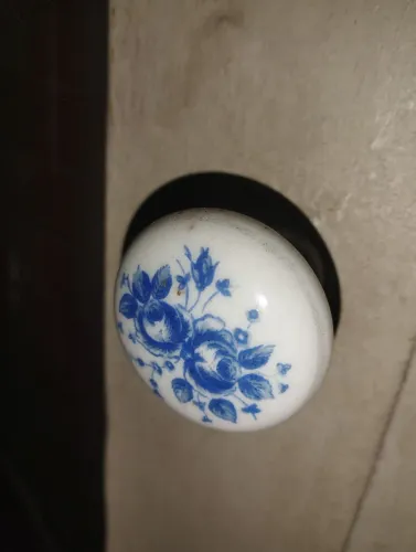 Puxadores de portas antigos - Porcelana Floral - Diversos Modelos