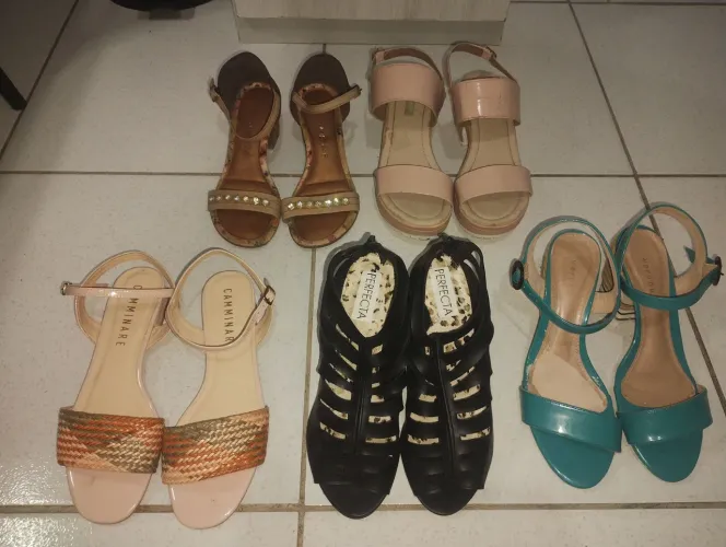 lote sapatos femininos 39/40