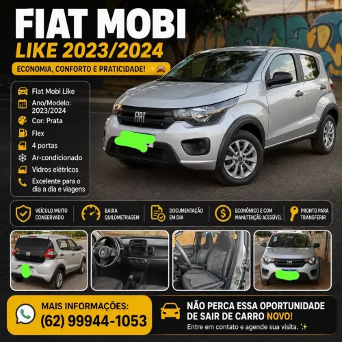 Fiat Mobi Like 1.0 Fire Flex 5P. 2024