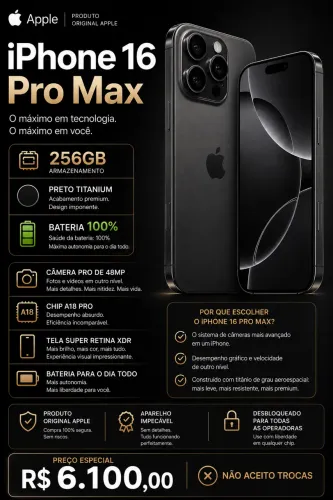 iPhone 16 Pro Max 256gb 