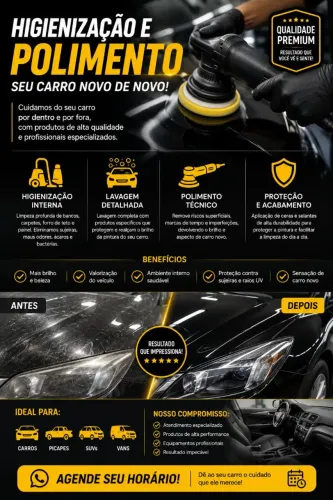 Higienização e Polimento 