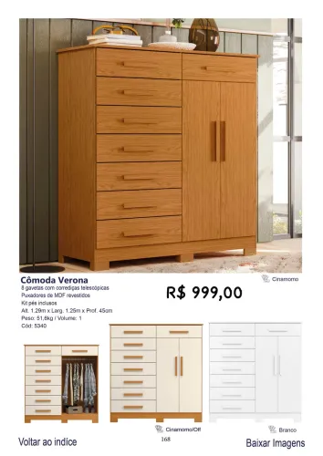 Cômoda Verona. 