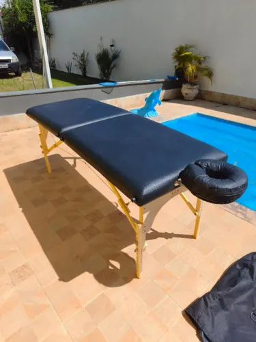 Maca para massagem e manta térmica