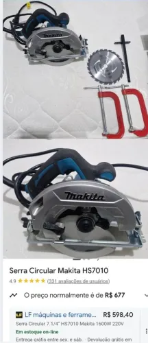 Serra Circular Makita HS7010