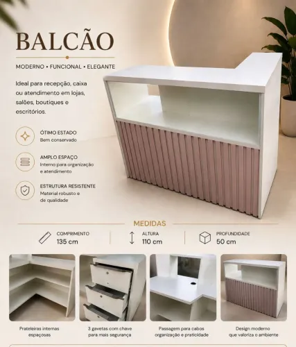 Balcão de loja MDF