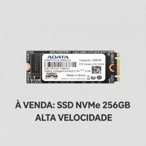 SSD M.2 NVMe 256GB ADATA - Notebook