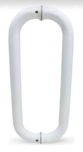 3 unid. de Puxador tipo C de alumínio branco 30cm