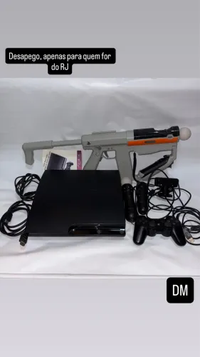 PS3 Slim 320GB CECH-2501B + Sharp Shooter + Kit Move