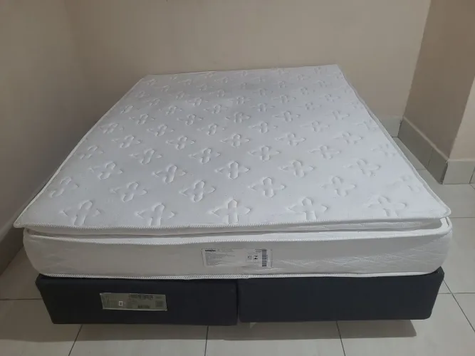 Cama Box King Umaflex Itália Molas Ensacadas Pillow Top Excelente Estado