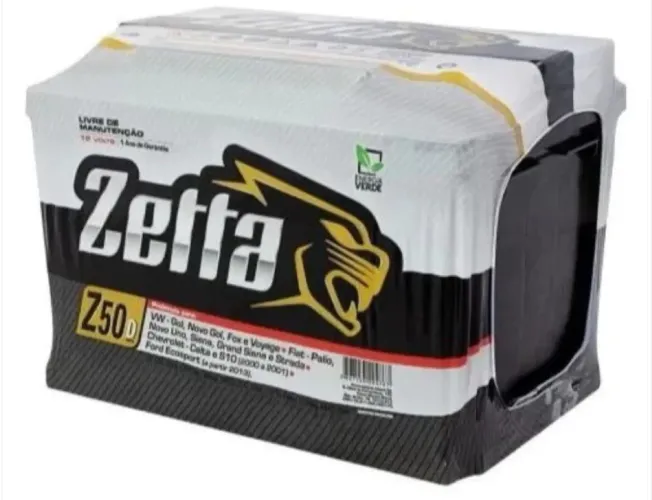 Bateria Zetta 50 AMP NOVA