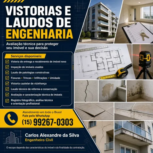 Vistorias e Laudos de Engenharia Civil