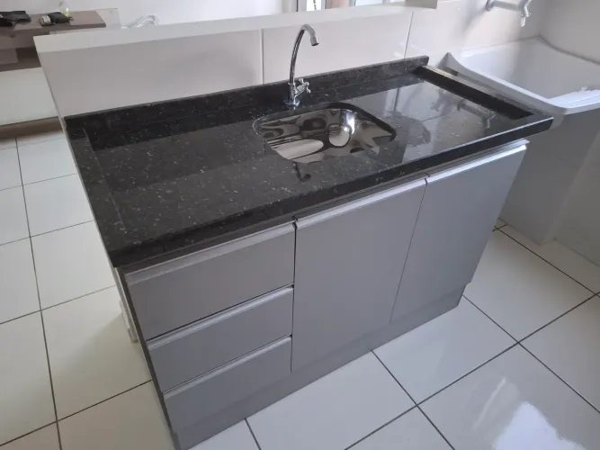 Cozinha Completa Nova (Armários + Pia + Granito)