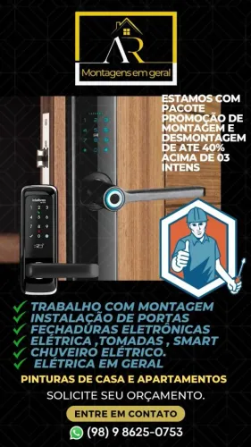 Instalação de fechadura