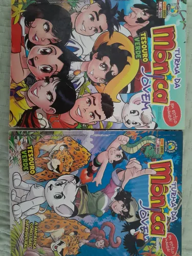 Kit 2 Revistas Turma da Mônica Jovem - Tesouro Verde