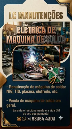REPARO/VENDA DE MÁQUINA DE SOLDA EM GERAL .