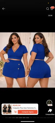 Conjunto plus size