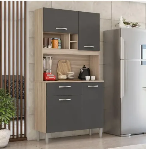 Armário de Cozinha Novo na Caixa - 4 Portas + 1 Gaveta - R$ 450