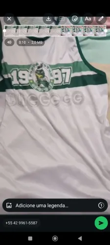 Camisa regata força jovem goias