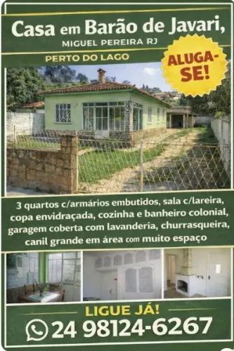 Casa em Barão de Javari, Miguel Pereira