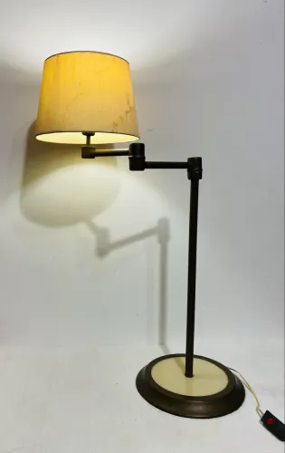 Abajur Luminária Articulada Vintage Anos 70 Metal Desenho Retrô