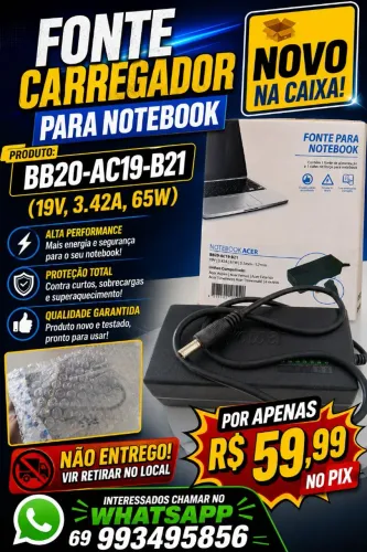 Carregador para Notebook - Fonte