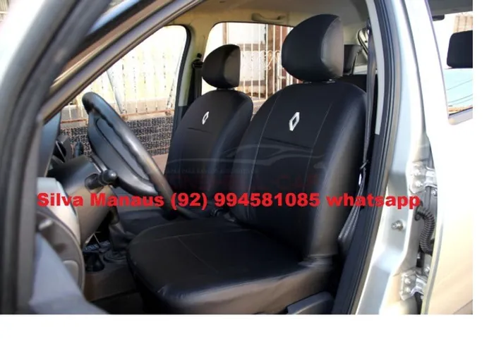 Capa banco Couro Corvin sob medida Clio Logan Sandero Stepway impermeável não passa agua