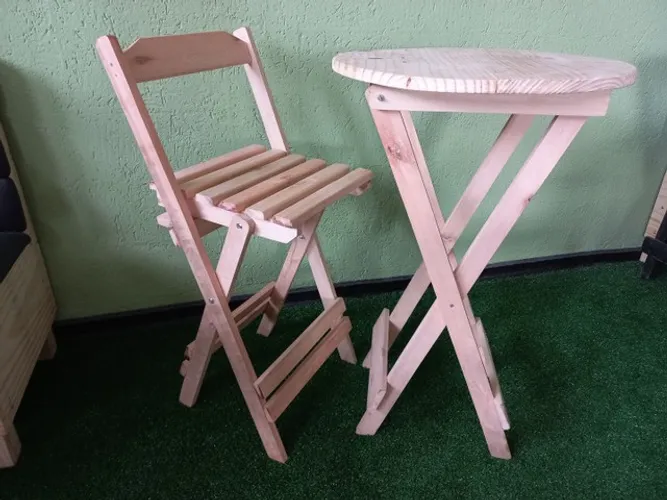 Mesa bistrô dobrável para Adega 